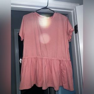 Smocked Pink Top